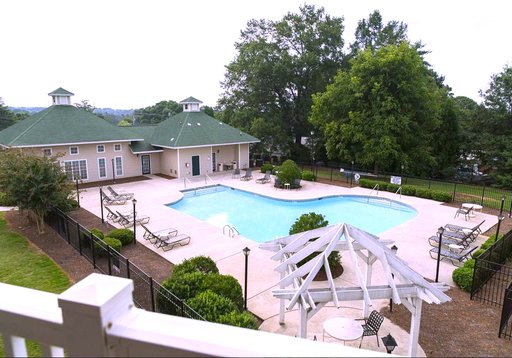 pool side at Crescent Pointe located in the foothills of South Carolina